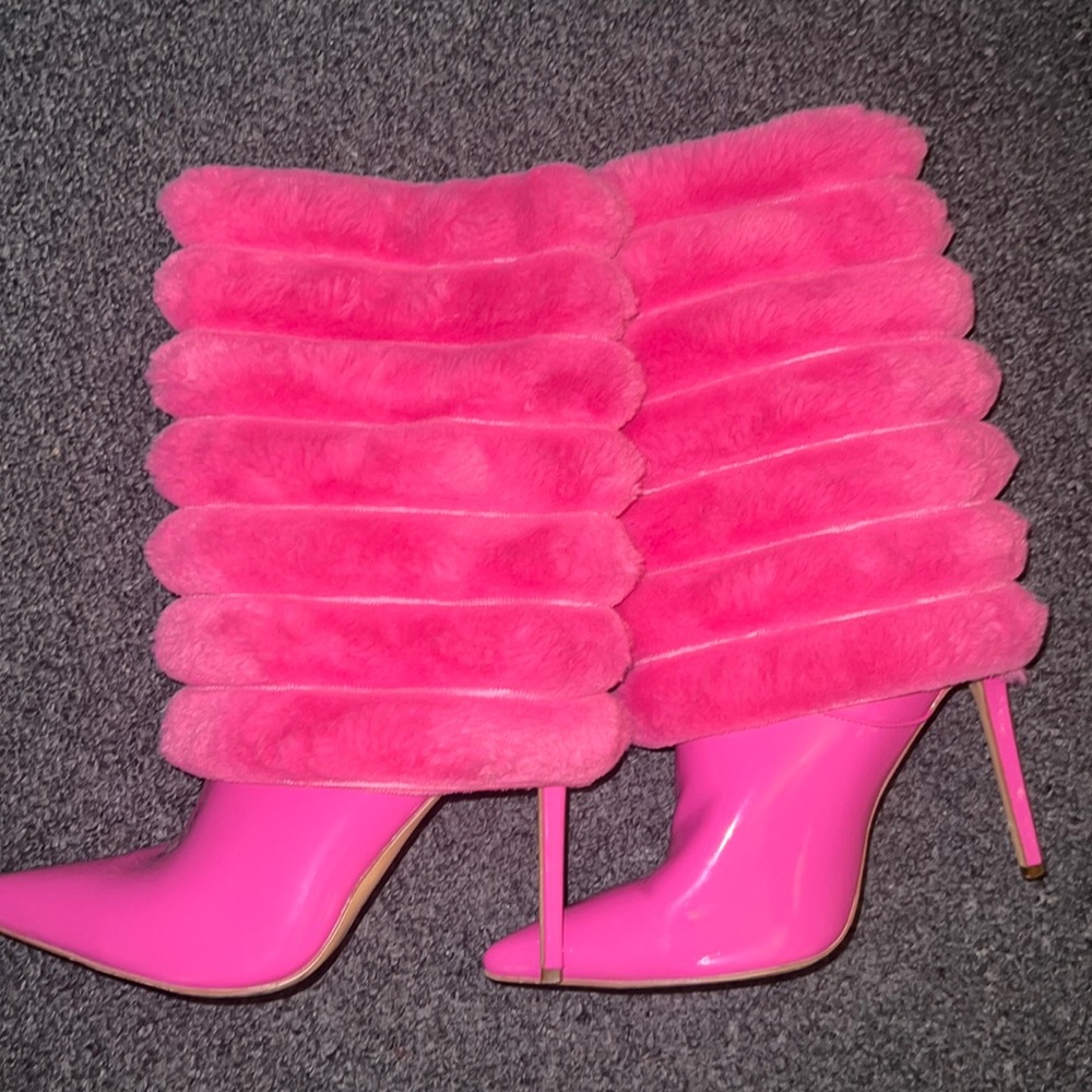 Pink high heels